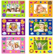 30Packs Picture Frame Crafts Kits for , Spring Valentine's Day Colorful St.Pa...