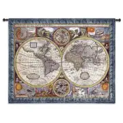 53x67 NEW MAP OF THE WORLD Globe Tapestry Wall Hanging
