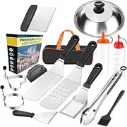 BBQ Utensils - Outdoor Barbecue Grill Tool Kit,14X/Set Heavy-Duty Stainless Steel Portable Cooking Tools for Patio Skewering Vegetable Meat Garden Shrimp Camping Cooking