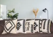 5 Set Jute Vintage Kilim Pillow, Handwoven Turkish Cushion, Décor Throw Cushions
