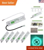 Pack of 6） LED Driver 60 Watts Waterproof IP67 Power Supply Transformer Adapt...