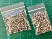 Hammond #10-32 x 5/8" Countersunk Rack Mount Screws and Cup Washers, Pack of 100