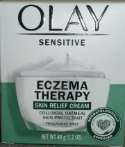 Olay Sensitive Eczema Therapy Skin Relief Cream Colloidal Oatmeal, 1.7 oz NEW