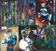 THE PUNISHER COMPLETE CARD SET OF 90 & SCRATCH 'N SNIFF #2 & #3 PRISM #3 (1992)