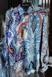 Robert Graham Devil's Treasure Paisley Long Sleeve Shirt Size Large NWT