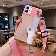 for Samsung S21 Ultra S20 Plus fe A51 A71 A31 A21S A11 A41 A30 A50 A70 A40 A20 A10S A20E Case Wallet Strap Lanyard Cover,Spink,cs xk kb,for Galaxy A60