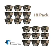 18 Pack Trapezoidal Grinding Discs Bolt On Concrete Grinders Hard Bond 30 Grit