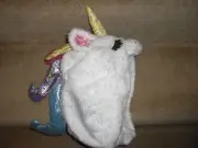 NEW Unicorn Plush Dangle Hat White Kids Childs Hat ~ Rainbow Unicorn