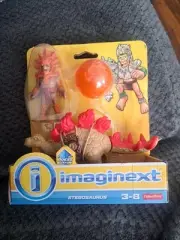 Fisher-Price imaginext Stegosaurus Dinosaur Tribal Warrior 2015 NIP FisherPrice