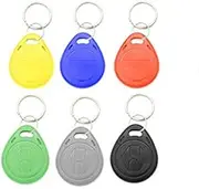 10pcs T5577/EM4305 125KHz RFID Proximity ID Card Token Tags Key Fobs Smart ID Key Ring Keycard for Access Contorl System