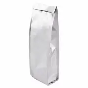 100 Silver Coffee Bags - 1 Pound (16oz) Bag - Heat Sealable Retail Packaging