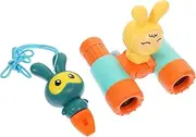1 Set Adorable Portable Small Binocular Telescope for Multi Function Lightweight Design for Outdoor Adventures and Scientific Exploration Includes Cartoon Whistle Magnification
