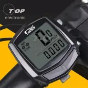 Waterproof Bicycle Speedometer Wired Cycle Bike Meter Computer Odometer Black
