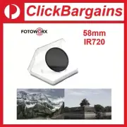 Fotoworx 58mm IR720 Infrared Optical Glass Camera Lens Filter / 58 mm IR-720