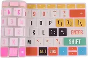KONTONTY Colorful Silicone Laptop Keyboard Membrane Creative Protection Film Compatible with Huawei Laptops Water Resistant Easy to Clean for Daily Use for Friends and Family