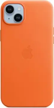 Apple iPhone 14 Plus Leather Case with MagSafe - Orange