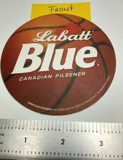 LABATT BREWING CO of ONTARIO CANADA, "BLUE-CANADIAN PILSENER" BEER COASTER.