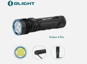 NEW -Olight Seeker 4 Pro 4600 Lumens Powerful CW LED Torch Dual Charging - Black