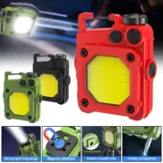 Mini Magnetic LED Flashlight USB Rechargeable Work Lamp Torch Keychain Light