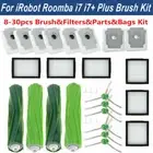 Roller Side Brush Filter Kits Parts for iRobot Roomba E5 E6 E7 i7 i7+ / i7 Plus
