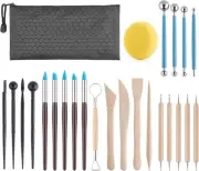 Luney Clay Tools Kit, 25 PCS Ceramics Polymer Sculpting Multicolor