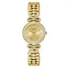 Guess Ladies Watch Wristwatch GB Ribbon GW0838L2 Stainless Steel Gold