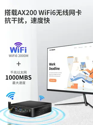 迷你電腦 芯盛美i9-12900H迷你主機電腦辦公游戲臺式微型小型mini小主機