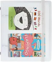 Thisness Card Holder for Yoto Cards with 20 Sleeves Hold Up to 80 Cards with Cute Stickers Yoto Card Storage Binder Case for Boys and Girls