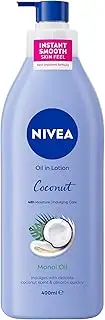 [NIVEA] Oil Infused Body Lotion with Coconut & Monoi Oil 400ml | 48-hour Deep Moisture | Fast Absorbing Formula | Subtle Coconut Fragrance | Moisturiser for Normal to Dry Skin