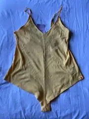 Fenty By Rihanna one Piece Xssentials Romper Yellow Glow Size S