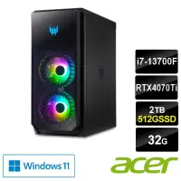 在飛比找momo購物網優惠-【Acer 宏碁】24型電競螢幕組★i7 RTX4070Ti