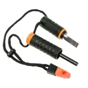 GERBER FIRE STARTER COMPACT MULTI-TOOL FERROCERIUM ROD AND WHISTLE #31-003151