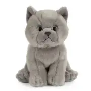 British Grey Shorthair Kitten Cat Soft Plush Toy 7"/17cm Living Nature Cat Toy