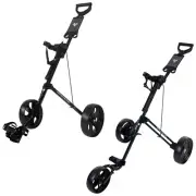 2025 FastFold Junior Golf Trolley Push Pull Cart Kids Foldable Adjustable
