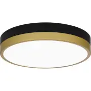 Bellevue QZCF59519 Tubi 11"W LED Flush Mount Ceiling Fixture - Gold