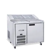 Williams Jade Pizza - One Door Stainless Steel Pizza Prep Counter Refrigerator With Blown Air Well