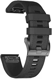[ISOUDE] 22 26mm Smart Watch Silicone Replacement Strap For Garmin Fenix 7 7X 6 6X Pro 5 5X Plus 3HR 935 Quick Release Wristbands Correa