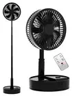 Oscillating Fan Foldaway with Remote Control, 7200mAh Rechargeable Battery Po...