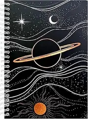 KPOONI Reusable Sticker Book Collecting Album Sticker Storage Book for Adults 37 Sheets Release Paper Sticker Collection Book A5 Size Cute Sticker Keeper Holder (Planet)