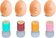 4 Pcs Egg Stamper for Chicken Eggs, Egg Stamps for Fresh Eggs, Farm Fresh Egg Stamp, Egg Stamps for Fresh Eggs Personalized, Custom Chicken Mini Egg Stamp Complete Rubber Stamp, Farmhouse Decor Gift