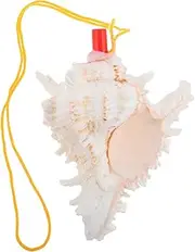 Natural Conch Shell Whistle Decorative Horn for Blowing Unique Home Decor Musical Instrument Versatile Use Weddings Celebrations and Performances Aesthetic Appeal