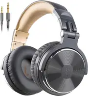 OneOdio Pro-10 Wired Over Ear Headphones Hi-Res Studio Monitor & Mixing DJ Stereo Headsets with 50mm Drivers and 3.5mm/6.35mm Jack for AMP Computer Recording Podcast Keyboard Guitar Piano - Grey