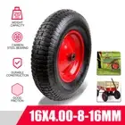 16" 4.80/4.00-8 Wheelbarrow Wheel Pneumatic Tyre 16mm Bore Tire Steel RIM 1pcs