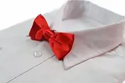 [Tie Store Australia] Boys Red Orange Plain Bow Tie