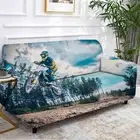 Grass Sky Wave Tree Stretch Sofa Cover Lounge Couch Slipcover Recliner Protector