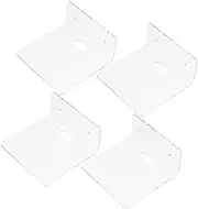 TIDTALEO 4pcs Wall Shelf for Monitor Storage Acrylic Floating Shelf for Security Cameras Speaker Display Monitor Holder Space Saving Design for Organized Rooms