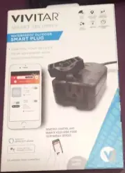 Waterproof WiFi Outdoor Smart Plug Outlet ALEXA & GOOGLE ASSISTANT VIVITAR NEW