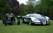 Anime bugatti car vehicle oldtimers french cars veyron Play Gaming Mat Desk