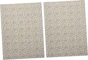 HANABASS 2Pcs Mini Floorboard Decor for Dollhouse Self Adhesive Flooring Sheet Realistic Miniature Design for Tiny House DIY for Miniature Rooms