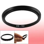49mm-52mm Camera Lens Filter Step Up Ring Adapter Black